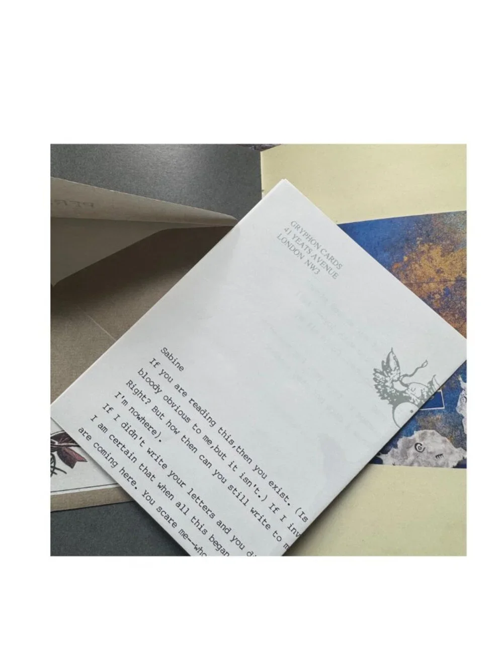 Sabine’s Notebook Nick Bantock Hardcover 1992 | Griffin & Sabine Series